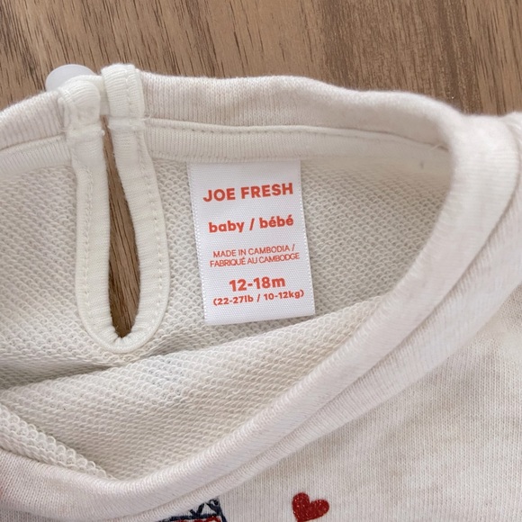 Joe Fresh Paris Lightweight Toddler Sweatshirt - Picture 3 of 3